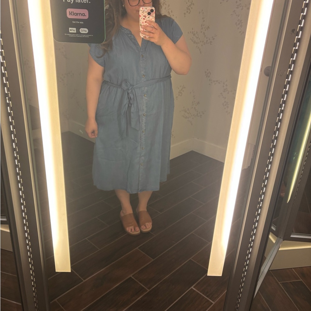 Lane Bryant Denim Blue Dress 20